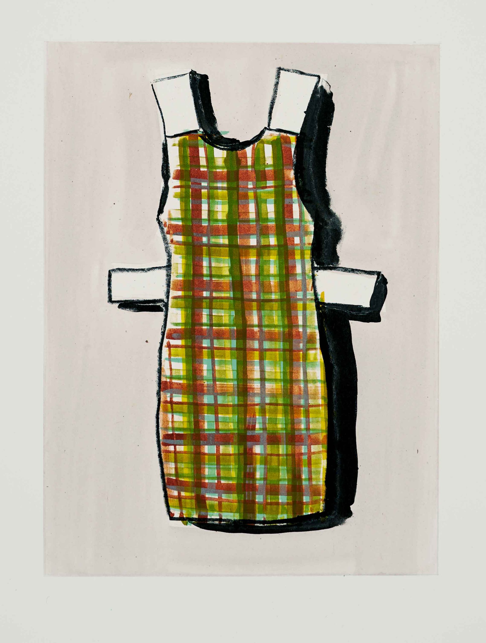 Outfit, 68 x 53 cm, Six-colour hand lithograph with chine colle Edition of 25, Signed by the artist and numbered on the back, published by Nutmeg Editions, 2016, POA