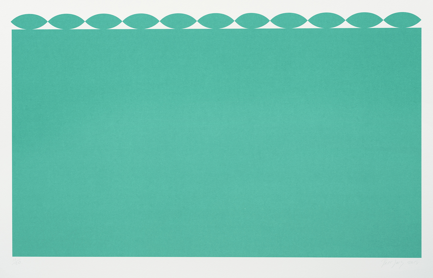 Eleven, One-Colour Lithograph, Edition of 25, 61 x 91 cm, 2018 Eleven, One-Colour Lithograph, Edition of 25, 61 x 91 cm, 2018